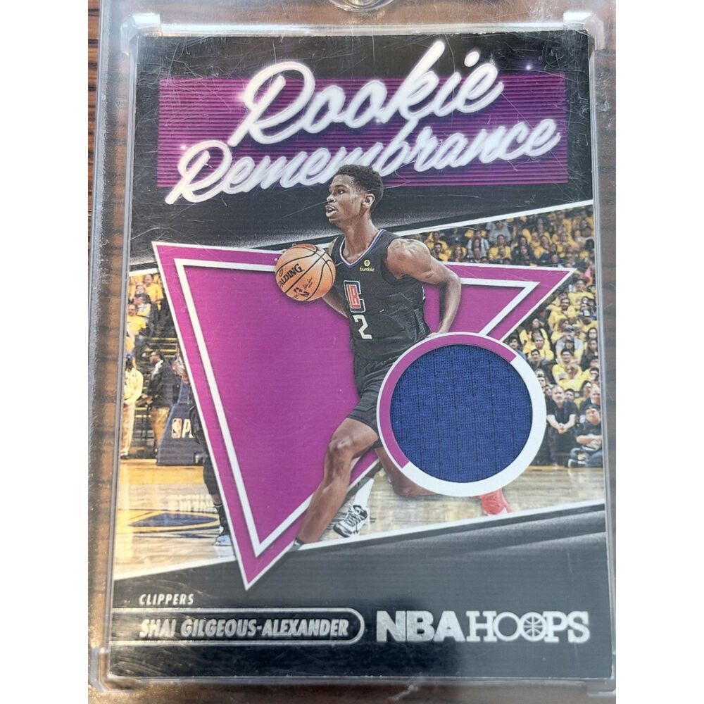 2021-22 Hoops Shai Gilgeous-Alexander Rookie Remembrance Relic #RR-SGA